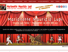 Tablet Screenshot of marionettemauriziolupi.it